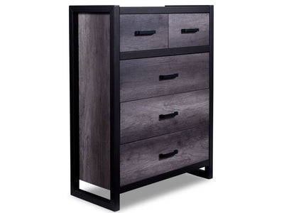 Terra 5 Drawer Chest - Grey