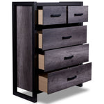 Terra 5 Drawer Chest - Grey