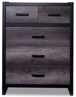 Terra 5-Drawer Chest - Grey