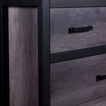 Terra 5-Drawer Chest - Grey