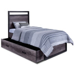 Terra 3-Piece Twin Bed - Grey