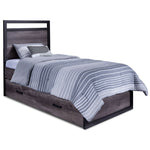Terra 3-Piece Twin Bed - Grey