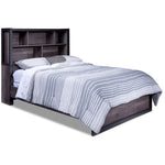 Terra 3-Piece Full Bookcase Bed - Grey