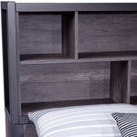 Terra 6-Piece Twin Bookcase Bedroom Package - Grey