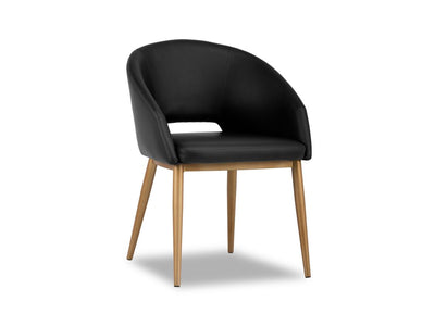 Thatcher Armchair - Champagne Gold, Onyx