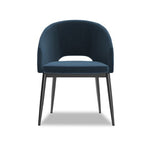 Thatcher Armchair - Navy Blue Sky, Black
