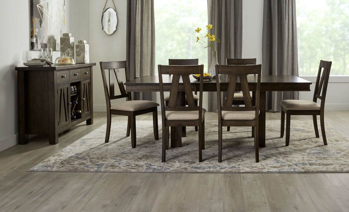 Thompson 5-Piece Dining Room Set - Dark Oak