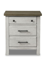 Timber Ridge Night Table - Weathered White