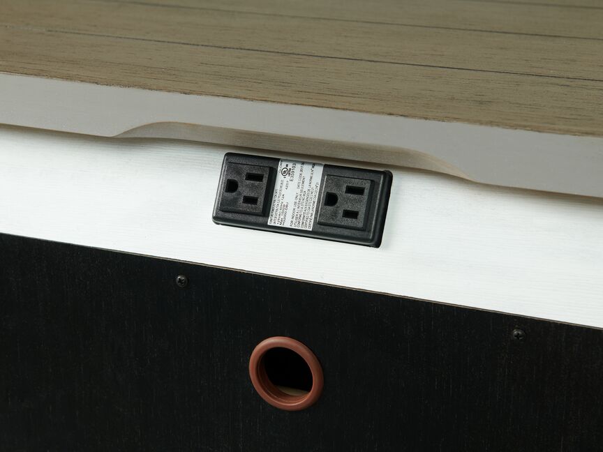 Timber Ridge Night Table - Weathered White