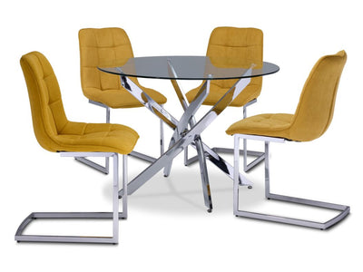 Tina II 5-Piece Dining Set - Maze