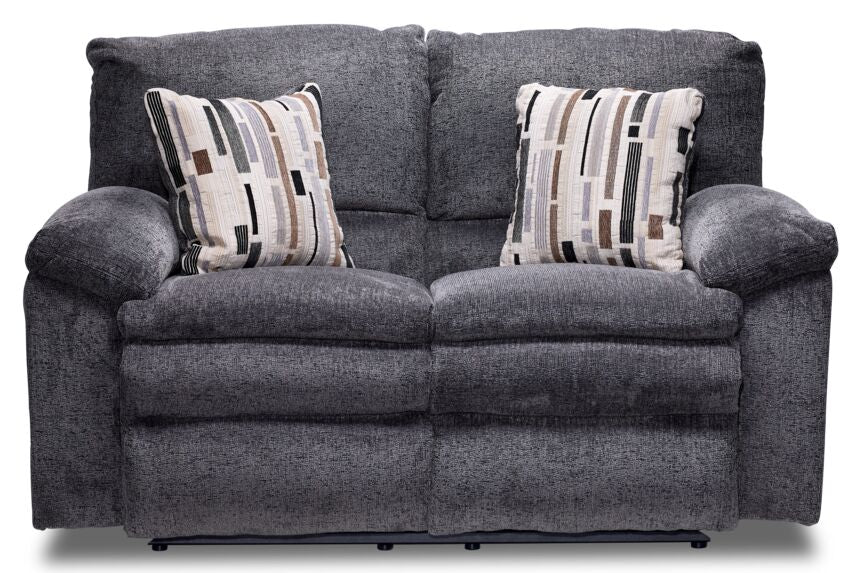 Tosh Reclining Loveseat-Pewter