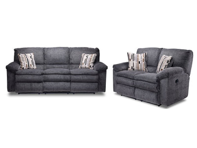 Tosh Reclining Sofa and Loveseat-Pewter