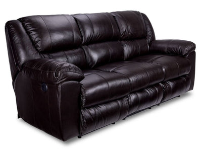 Transformer II Leather Power Reclining Sofa with Drop Down Table - Chocolate