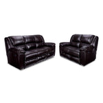 Transformer II Leather Power Reclining Sofa & Loveseat Set - Chocolate