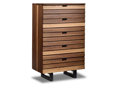 Urban 5 Drawer Chest - Brown