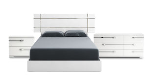 Volare Dream 6-Piece King Bedroom Package - White Lacquer