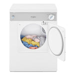 Whirlpool White Compact Electric Dryer with AccuDry™ Drying System (3.4 Cu Ft) - LDR3822PQ