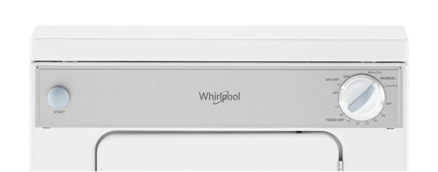 Whirlpool White Compact Electric Dryer with AccuDry™ Drying System (3.4 Cu Ft) - LDR3822PQ