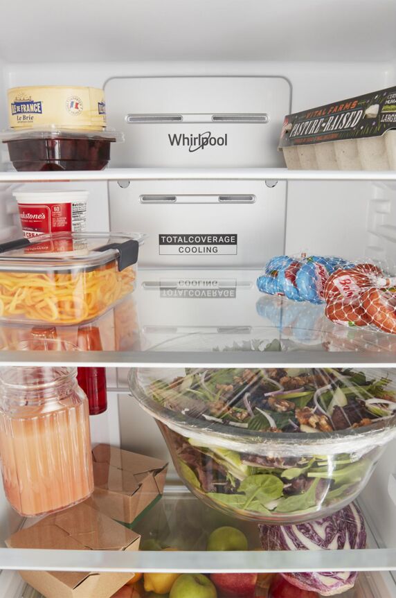 Whirlpool 24" 12.9 Cu. Ft. White Counter-Depth Bottom-Freezer Refrigerator - WRB533CZJW