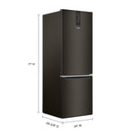 Whirlpool Black Stainless Steel Counter-Depth Bottom-Freezer Refrigerator (12.9 Cu.Ft.) - WRB543CMJV