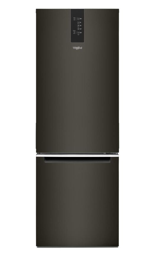 Whirlpool Black Stainless Steel Counter-Depth Bottom-Freezer Refrigerator (12.9 Cu.Ft.) - WRB543CMJV