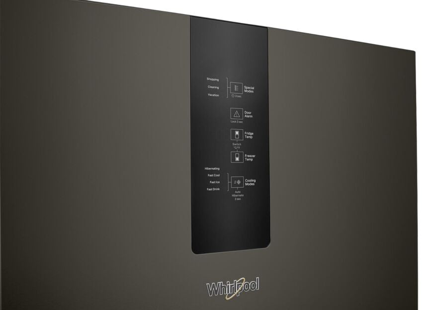 Whirlpool Black Stainless Steel Counter-Depth Bottom-Freezer Refrigerator (12.9 Cu.Ft.) - WRB543CMJV