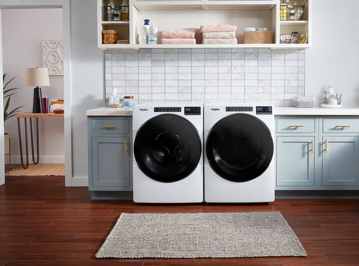 Whirlpool White Electric Dryer with Wrinkle Shield (7.4 cu. ft.) - YWED5605MW