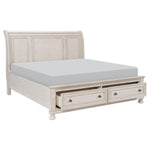 Windchester 5-Piece King Storage Bedroom Package - Antique White