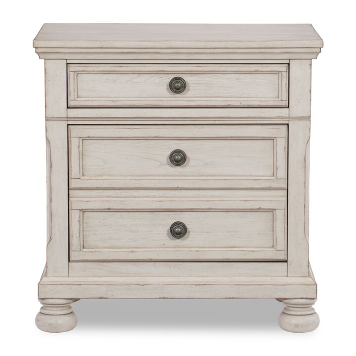 Windchester Night Table - Antique White