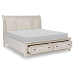 Windchester 3-Piece Queen Storage Bed - Antique White