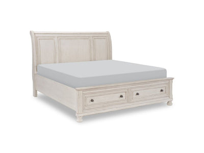 Windchester 3-Piece Queen Storage Bed - Antique White