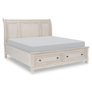 Windchester 3-Piece Queen Storage Bed - Antique White