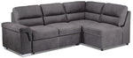 Simone 3-Piece Sectional with Left-Facing Pop-Up Bed - Charcoal