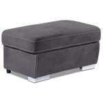 Simone 3-Piece Sectional with Left-Facing Pop-Up Bed - Charcoal