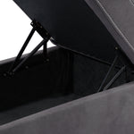 Simone 3-Piece Sectional with Left-Facing Pop-Up Bed - Charcoal