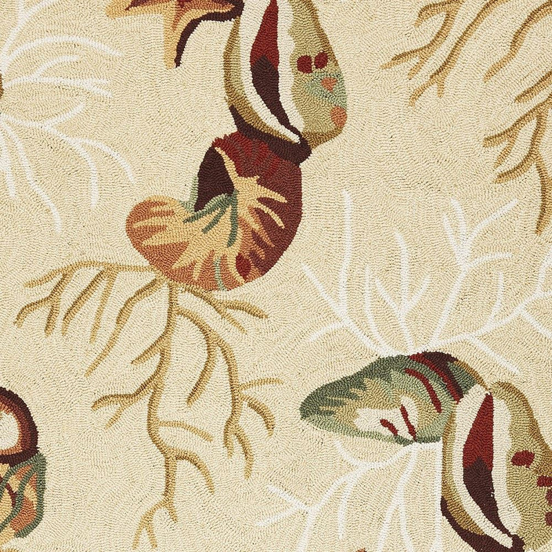 Scorpio XII Round Area Rug - 7'6" - Beige