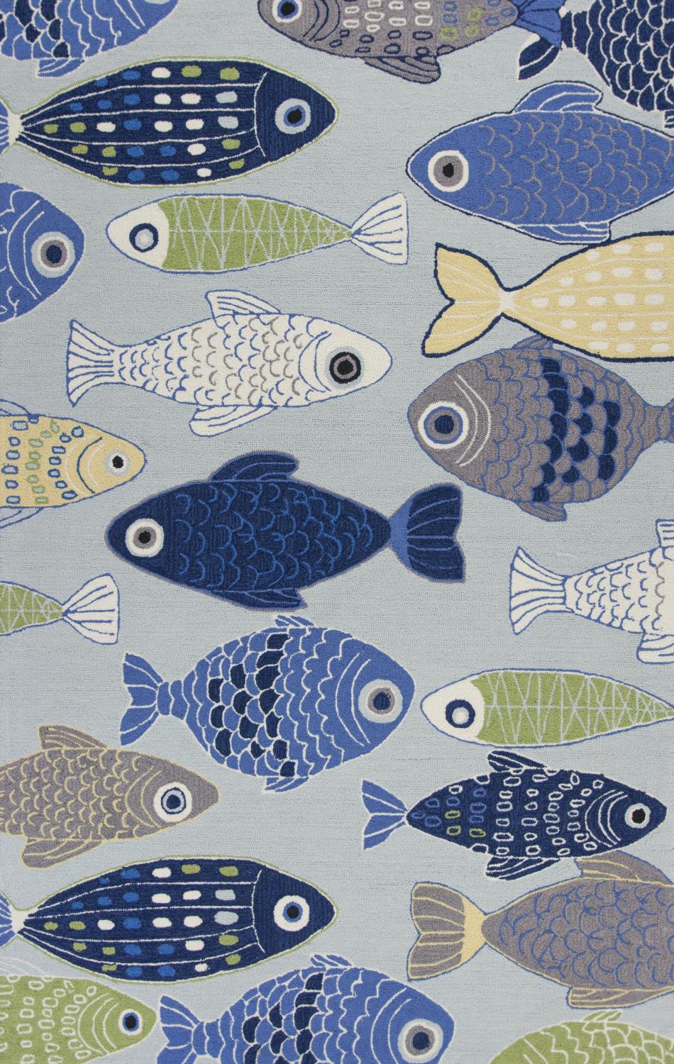 Scorpio III 5' x 7'6" - Light Blue Area Rug