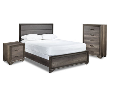 Sophie 5-Piece Full Bedroom Package - Weathered Grey