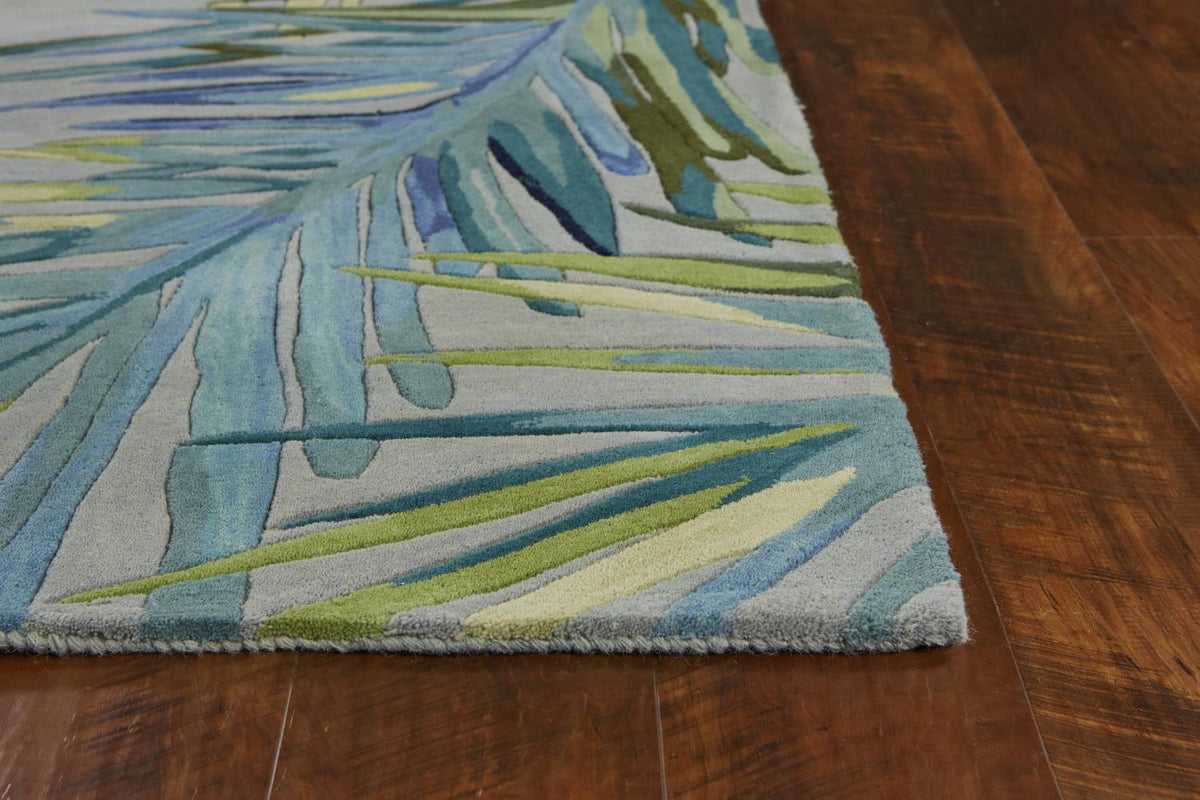 Syracuse II 8'6" x 11'6" - Grey/Blue Area Rug