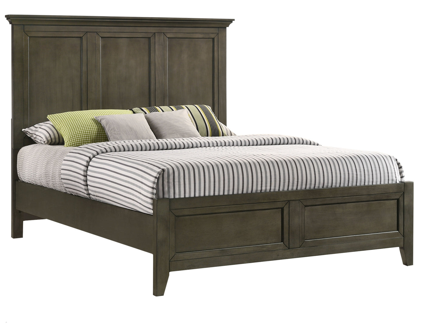 San Mateo 3-Piece King Bed- Pewter