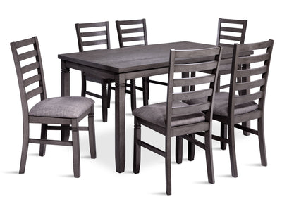 Storm 7-Piece Dining Set - Dark Grey