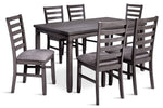 Breeze 7-Piece Dining Set - Dark Grey
