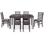 Breeze 7-Piece Dining Set - Dark Grey