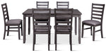 Breeze 7-Piece Dining Set - Dark Grey