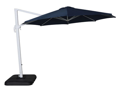 Sunrio Cantilever 11' Umbrella - Navy, White