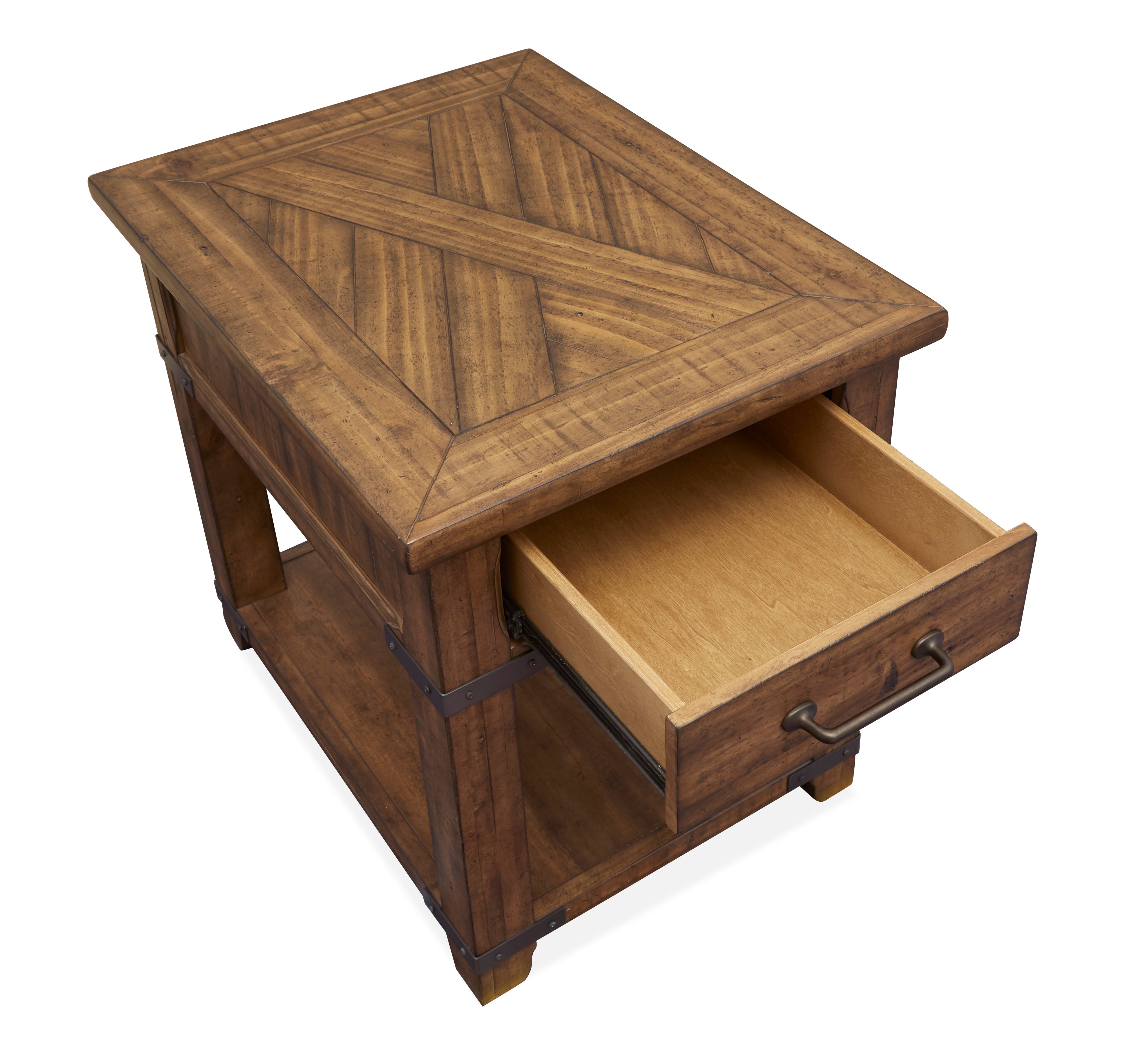 London 22" End Table - Natural Pine