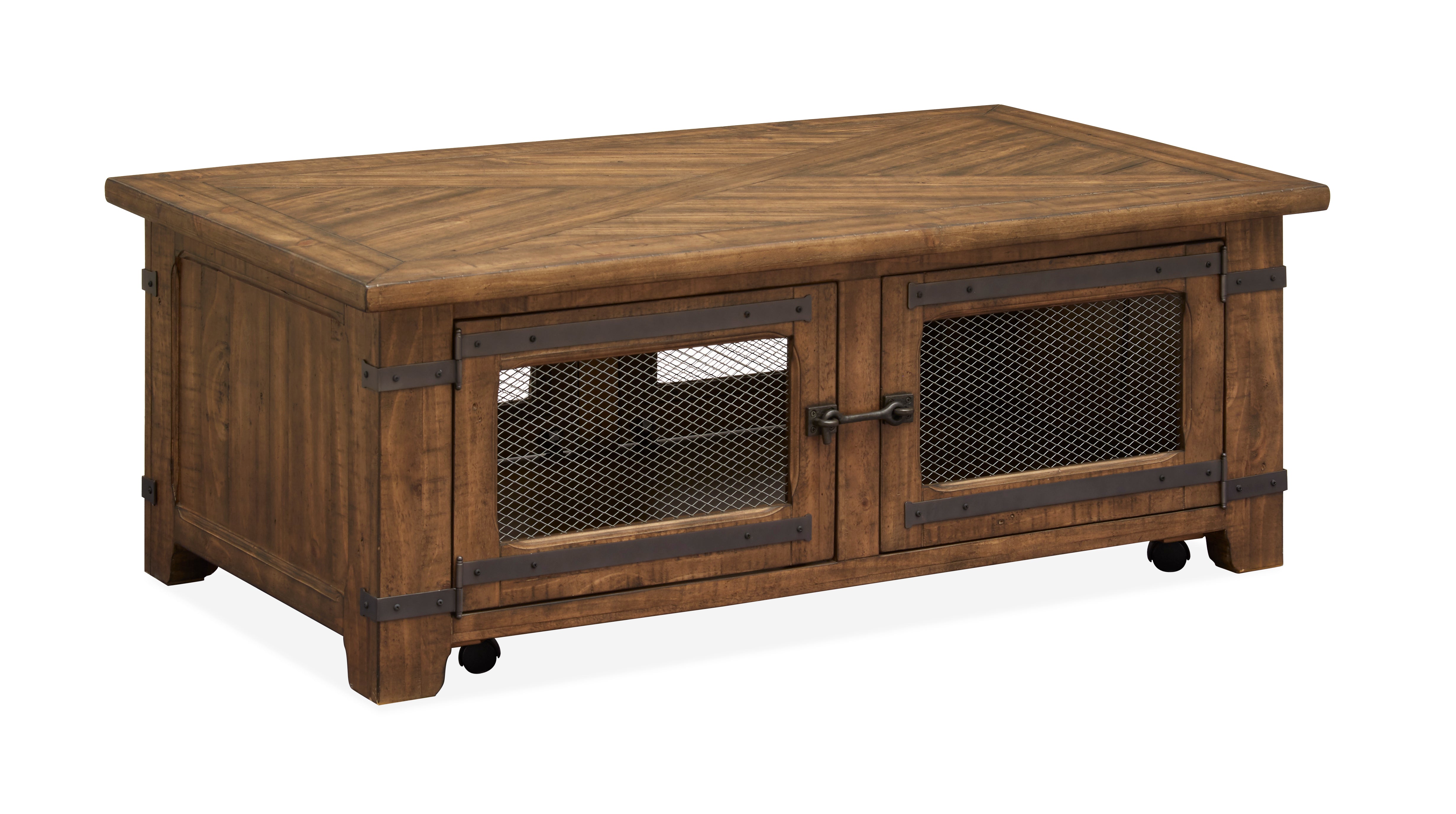 London 50" Lift-Top Coffee Table - Natural Pine