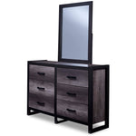 Terra 6-Piece Full Panel Bedroom Package - Grey