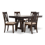 Thompson 5-Piece Dining Room Set - Dark Oak