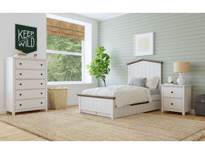 Lodge 5-Piece Twin Bed Package - Cream